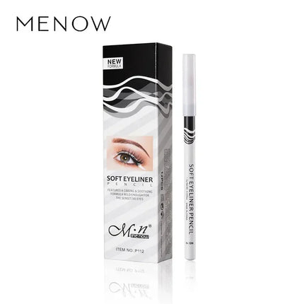 12PCS/Set White Matte Eyeliner Pencil Highlighter Silkworm Pencil 3-IN-1 Non-Smudging Longlasting Waterproof Eye Makeup