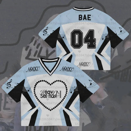 2026 Kpop Fans NMIXX Heavy Serenade Album Jersey Gift For Lovers Streetwear Plus Size Clothes Short Sleeve Tops T-shirt