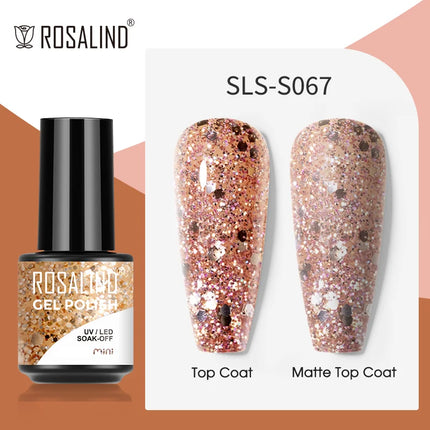 ROSALIND Gel Nail Polish UV Base Top Coat Soff Off Stamping Polish All For Art Manicure Semi Permanant Gel Nail Fast Shipping