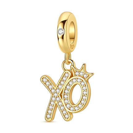 Gold Color Charms 925 Sterling Silver Original Golden Safety Chain Round Spacer Clip Charm DIY Jewelry For Women Bracelet Gift