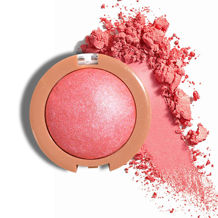 4 Color Highlighter Pearlescent Baked Brightening Blush Powder Cheek Tint Blusher Contour Highlighter Face Shadow Shimmer Rouge