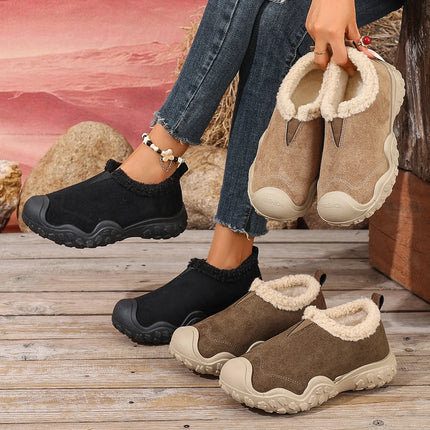 New Winter Women's Warm Casual Shoes, Plush Comfortable Versatile Shoes, the Best Gift for Women, Mom Shoes
