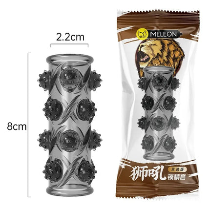 Men's Silicone Penis Sleeve Cock Ring, Delay Ejaculation Enhancer, Erection Support Adult Couples Sex Toy