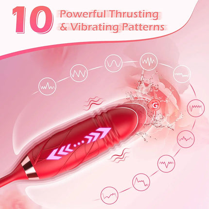 Clit Sucker Vibrator for Women Sucking Clitoris Stimulator with Thrusting Egg Female Masturbation Adult Goods Sex Toys for Women