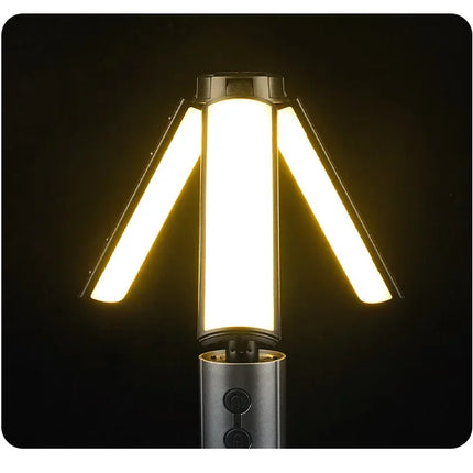 Multi-functional Camping Light 2 in 1 Rechargeable Telescopic Camping Lantern Flashlight with Hook Outdoor Emergency Work Light