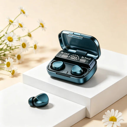 Bluetooth Earphones Handfree LED Dispay Headphones Bluetooth HiFi Stereo Music Wireless Earbuds Waterproof Gaming Headset