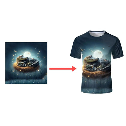 Personalized DIY Custom T-shirt Jersey Polyester Fiber Material Round Neck Tops Printing High Quality Short Sleeve Tees Buy