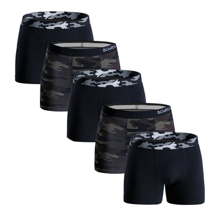 5pcs Boxer Shorts Men Sexy Underwear for Men Cotton Boxers for Man Men's Panties Custom Underpants Male Calecon