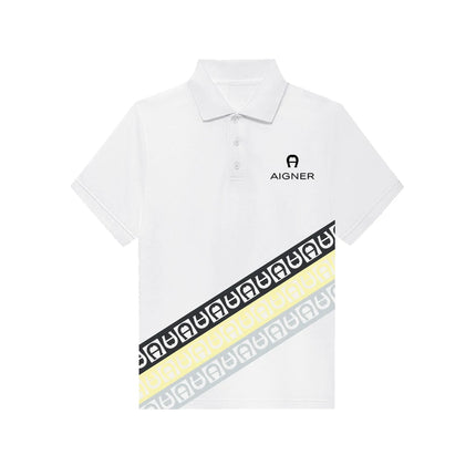 Children's polo shirt design new summer boys' short sleeved clothing fashionable printed youth top clothing