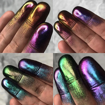 High-Pigmented MultiChrome Eyeshadow Powder MultiChrome Shifting Pigments Duochrome Chameleon Eyeshadow Infinite Chrome Powder