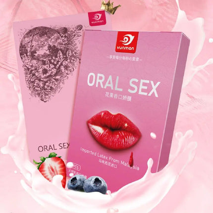 1/2 Packs Fruit Flavor Ultra-Thin Oral Sex Membrane Soft Vagina Anus Mouth Tongue Licking Penis Oral Sex Film Couples Sex Game