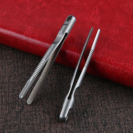 Mini Titanium Tweezers Small TC4 Titanium Alloy Clip Portable Tweezers Nipper EDC Outdoor Tool Outdoor Pocket Maintenance Tool