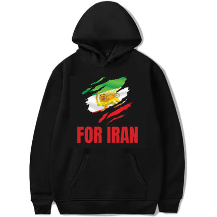 Lion and Sun Hoodies Women Iran  Kawaii Aesthetic Sweater Woman Kawaii Pullover Women's Clothing