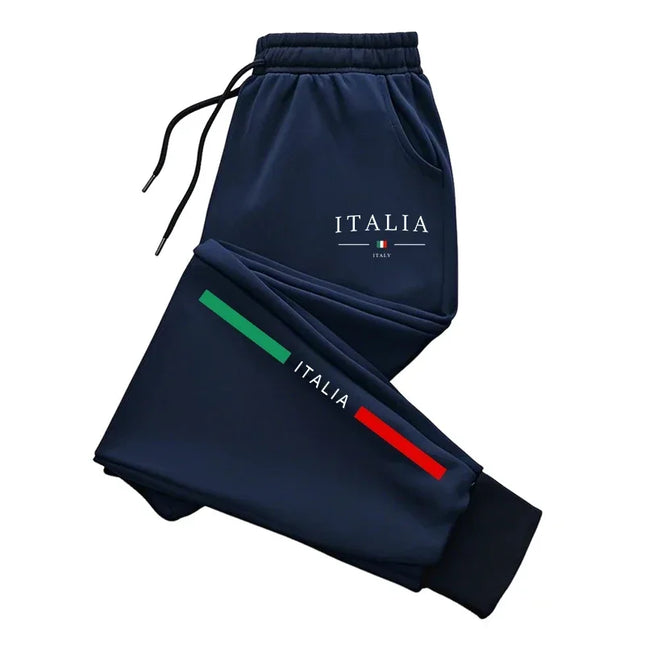 2026 Hot Sale Italy Print Sweatpants High Quality Male Daily Casual Sports Jogger Pants All Season Home Outdoor Comfort Trousers