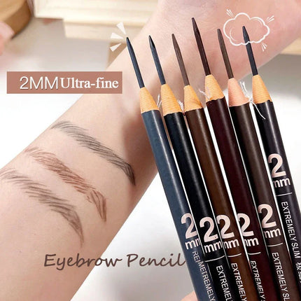 Eyebrow Pencil Waterproof Eyebrow Enhancers Long Lasting Brow Cosmetics Professional Makeup Brow 2mm Ultra-fine Eyebrow Pencil