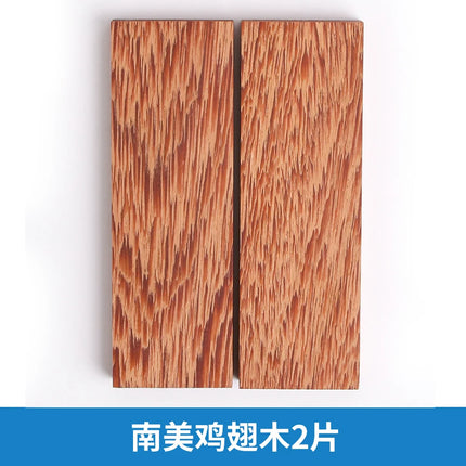 Bookmatched Natural Wood Knife Handle Scales Blanks Materials for Making 1 Pair