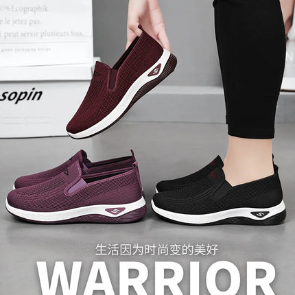 Women Casual Sports Shoes Breathable Lightweight Sneakers Anti-slip Flats Outdoor Running Walking Shoes Female Vulcanized Shoes