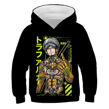 One Piece Kids Hoodie Sweatshirt One Piece Boys Girls 3D Printing Sport Sweater Cosplay Costume Children Pullovers Tops