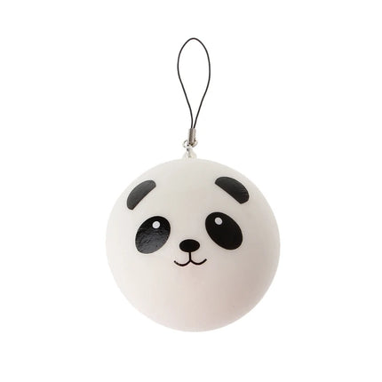 Panda Squishy Steamed Bun Bag Phone Pendant Lanyard Keychain Kid Toy Gift