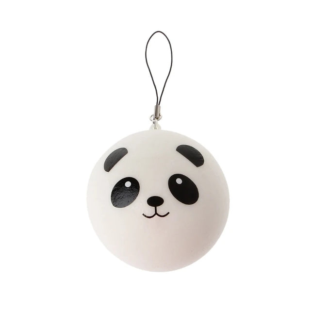 Panda Squishy Steamed Bun Bag Phone Pendant Lanyard Keychain Kid Toy Gift