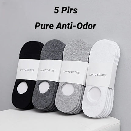 Fashion Men  Invisible Boat Socks Happy Male Ankle Slippers Meia Multifit Casual Low Cut Sock