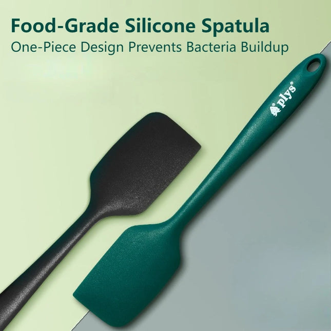Integrated High-Temperature Resistant Food-Grade Silicone Spatula Set for Home Use: Cake Spatula & Buttercream Spreader Baking T