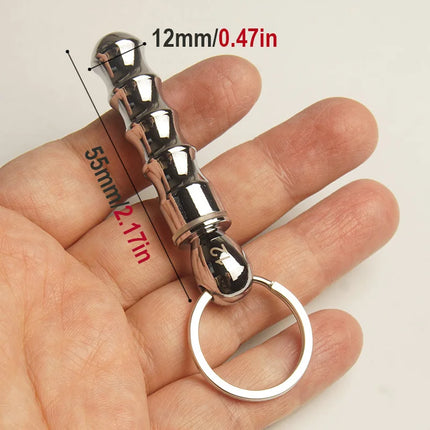 Metal Catheter for Men Urethra Stimulation,Beaded Urethral Sounding Dilators,Hollow Penis Plug Sex Toys