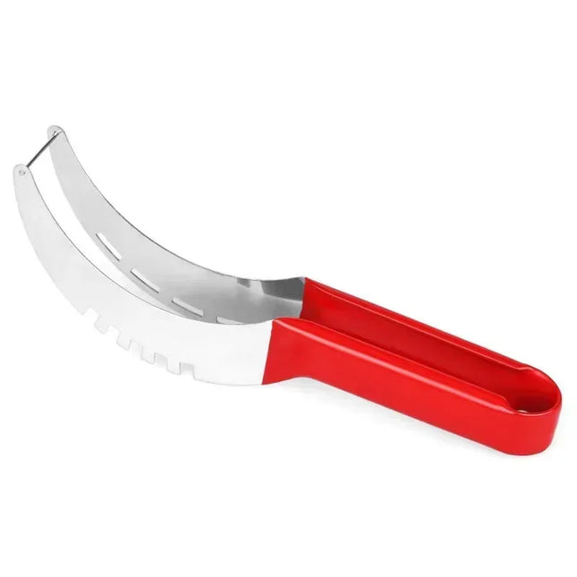 Stainless Steel Watermelon Cube Cutter Watermelon Slicer Safe Watermelon Fruit Cutter Knives Melon Cutter for Kitchen Gadget