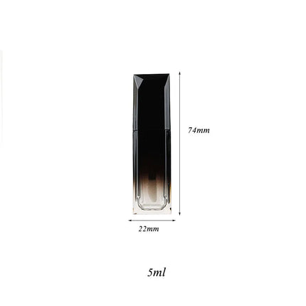 10/20/30/50PCS 5ML Empty Gradient Black Lip Gloss Tubes Cosmetic Lip Balm Cute Bottle Bulk DIY Liquid Lipstick Lip Gloss Tube