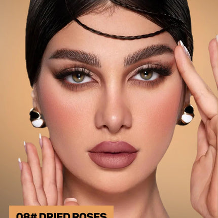 With Silicone Brush Lip Liner Pen Double-head Automatic Silky Soft Coffee Brown Smudging Full Lip Shape Outline Contour Makeup