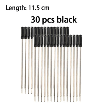 Compatible Ballpoint Pen Refills, Crystal Pen Refills 1.0mm Medium Point Black & Blue, Medium Point Metal Refill