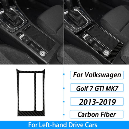 For Volkswagen Golf 7 GTI MK7 2013-2019 Carbon Fiber Gear Shift Air Outlet Window Lift Dashboard Suit Trim Car Interior Sticker