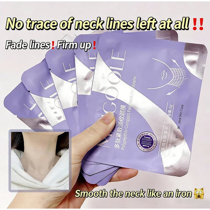 Peptide Firming Neck Mask Lifting And Firming Neck Skin Reduce Fine Lines Deeply Moisturize Makes Skin Glow Nourishing Neck Care