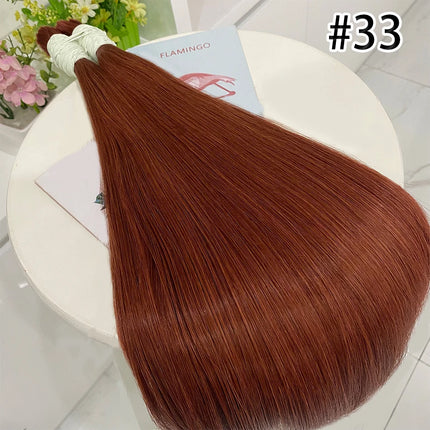 100% Real Human Vietnamese Hair Extensions no Weft Honey Blond Hair Bulks Virgin Hair Straight Weaving Hair for Braiding