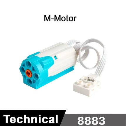 Blue Upgraded Motor M/L/XL Power Functions Building Blocks Programmable 8 Way APP Remote Control For Technical Car Modify