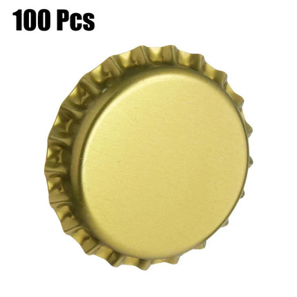 UPORS 100Pcs/Lot Beer Bottle Crown Caps Oxygen Absorbing Seal Beer Bottle Caps for Home Brewing