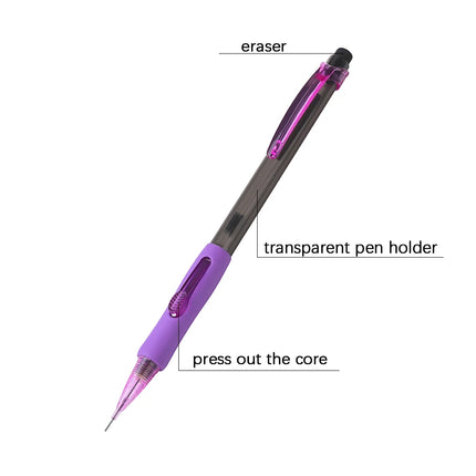 8Pcs/Set 0.5/0.7/0.9mm Plastic Mechanical Pencil Smooth Writing Drawing Automatic Pencil Office School Stationery Supplies