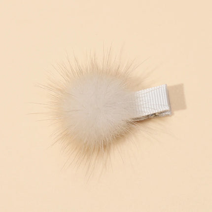 Popular Fashion Baby Girls Hair Clips Solid Plush Hairpins for Children Seamless Hair Grips for Kids Baby Hair Accessories