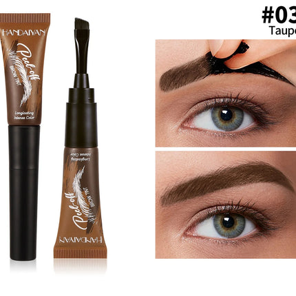 5 Colors Peel Off Eyebrow Gel Semi Permanent Brow Tint Waterproof Lasting Tattoo Peel Off Eyebrow Gel Tint Natural Brows Makeup