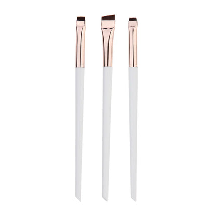 3pcs/set Blade Eyeliner Brush Eyebrow Brush Portable Flat Fine Eye Liner Brow Contour Makeup Brushes Makeup Tool