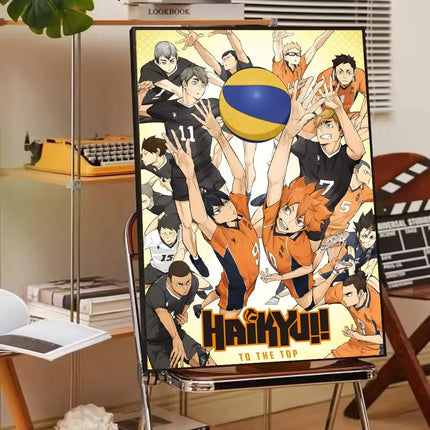 H-Haikyuu Anime Volleyball Poster Modern Waterproof HD Wall Art Decor For Home Living Room