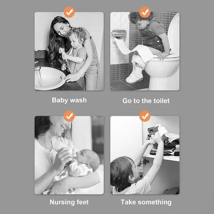Toilet Squat Stool Non-slip Bathroom Potty Step Stool Ergonomic and Stable Squatting Stools Heavy Duty Potty Stool for Children