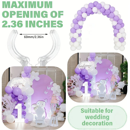 5-10pc Non-slip Balloon Arch Clip Transparent Plastic Multipurpose Spring Clamp Durable Windproof Clips Balloon Photography Deco