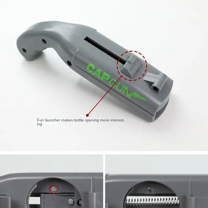 ABS Creative Pistol Bottle Opener Launches Beer Caps Fun Shooting Cap Gun Multifunctional Gadget For Home Bar Kitchen Tool