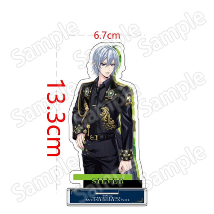 Anime Twisted Wonderland Acrylic Stand Keychain 10-15cm Game Malleus Riddle Azul Idia Vil Leona Desk Decor Collectible Fans Gift