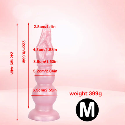 3 Size Arm Anal Plug Long ButtPlug Hand Dildo Prostate Massage Dilator Fist Sucker Vaginal Anus Masturbation Suction Toy For Men