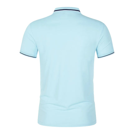 Embroidered LONSDALE New Summer Polo Shirt Men Hot High Quality Men's Short Sleeve Top Business Casual Polo-shirt for Men