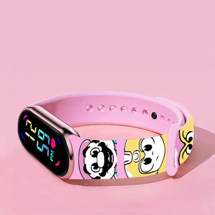Mario Bros Children's Watches Action Figures Luigi Princess Peach Yoshi Bowser kids Sport Wristband Waterproof Digit