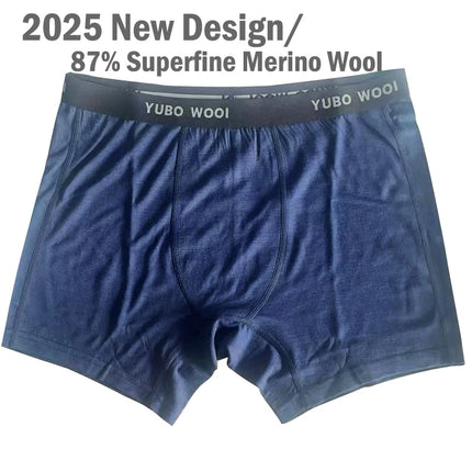 100% Merino Wool Boxer Briefs Men Merino Wool Underwear Base Layer Merino Boxer Brief Underpants Soft Moisture Breathable Comfy