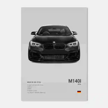 Pop Black And White Poster Wall Art Luxury Supercar F80 M3 M140 GTR HD Oil On Canvas Print Home Living Room Bedroom Decor Gift
